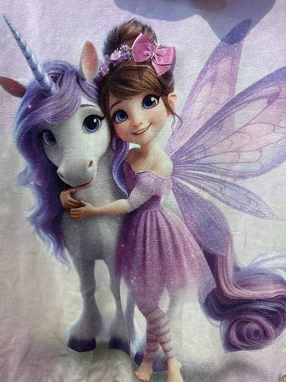 Vestiti & Gonne: Handmade Mädchenkleid Einhorn & Fee Gr. 122 – Usato da Uzwil venduto da vanillebonbon 2