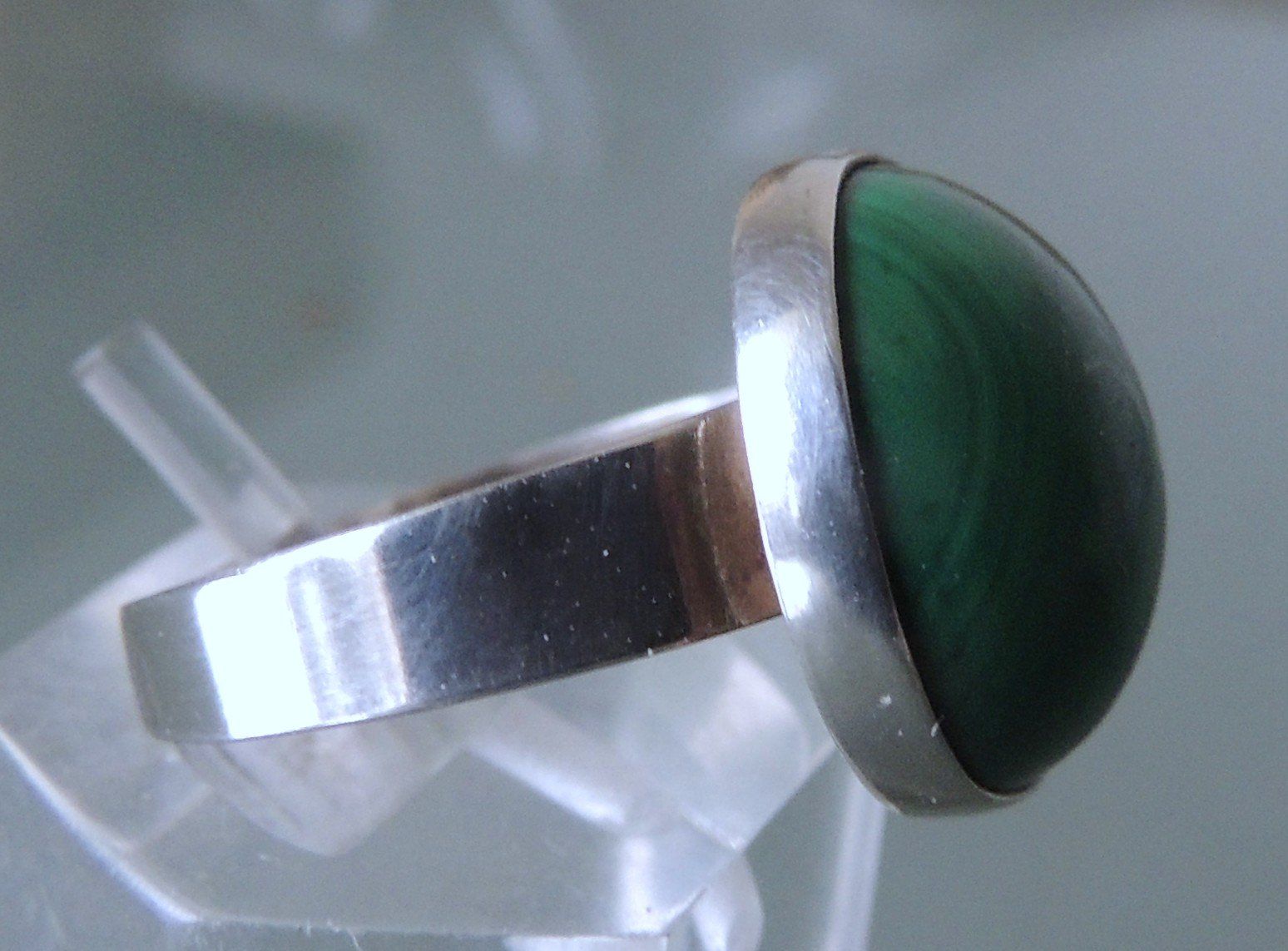Ringe: Malachit Silber 925 Fingerring Gr. 53 – Gebraucht aus Waldenburg von schaller707 3