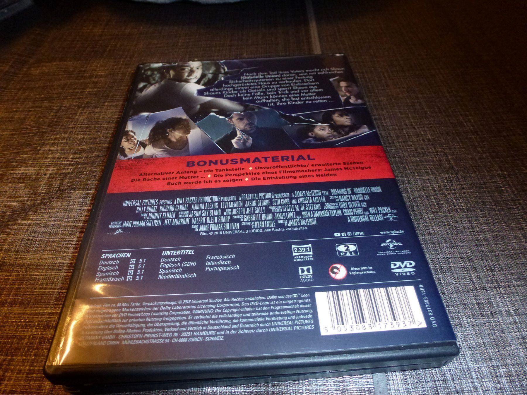 Tutti i DVDs: Breaking In DVD – Usato da Olten venduto da Disc-Verkauf 2