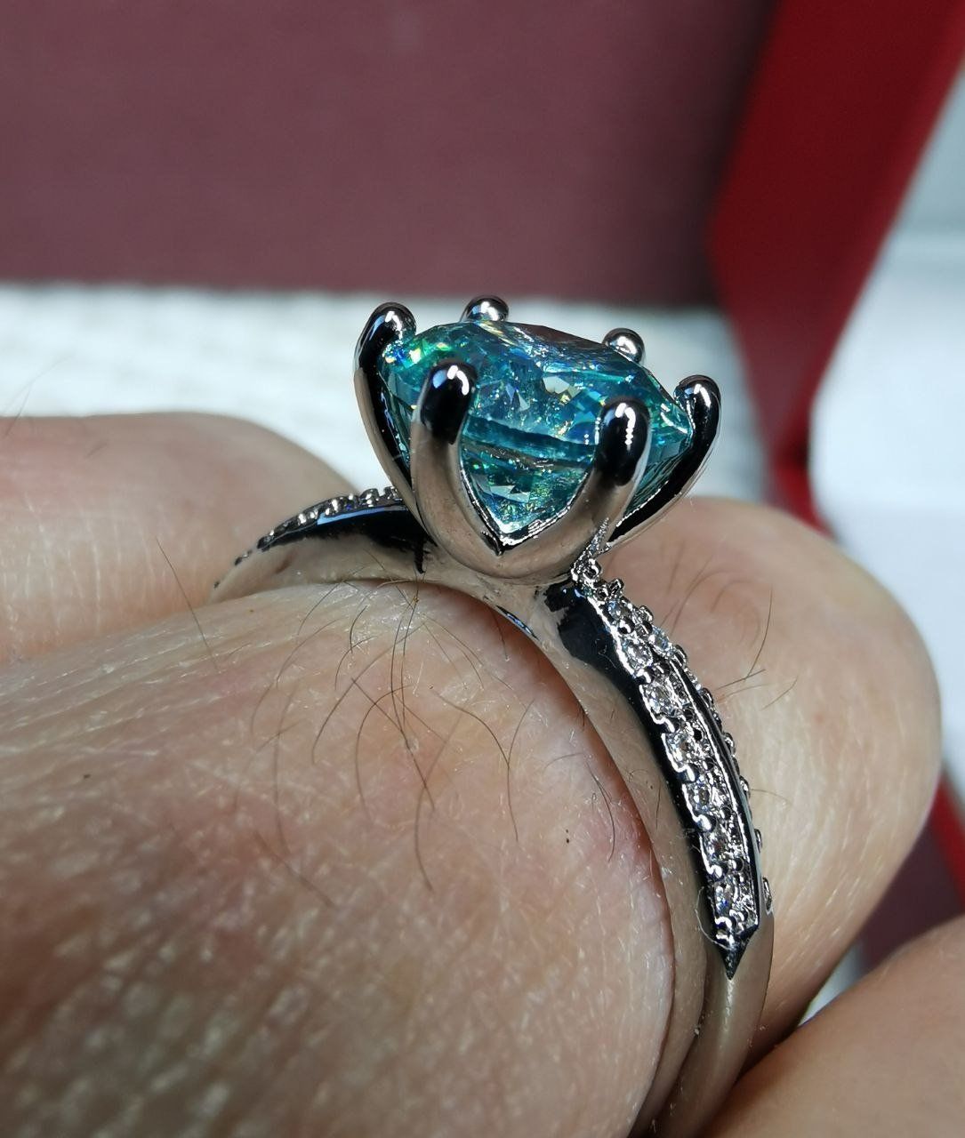 Anelli: Bague avec zircons – Nuovo e nell'imballaggio originale da Reconvilier venduto da Tsma67