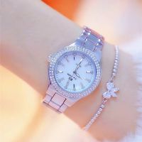 Lady Crystal Watch, Damen-Quarzuhr, Edelstahl