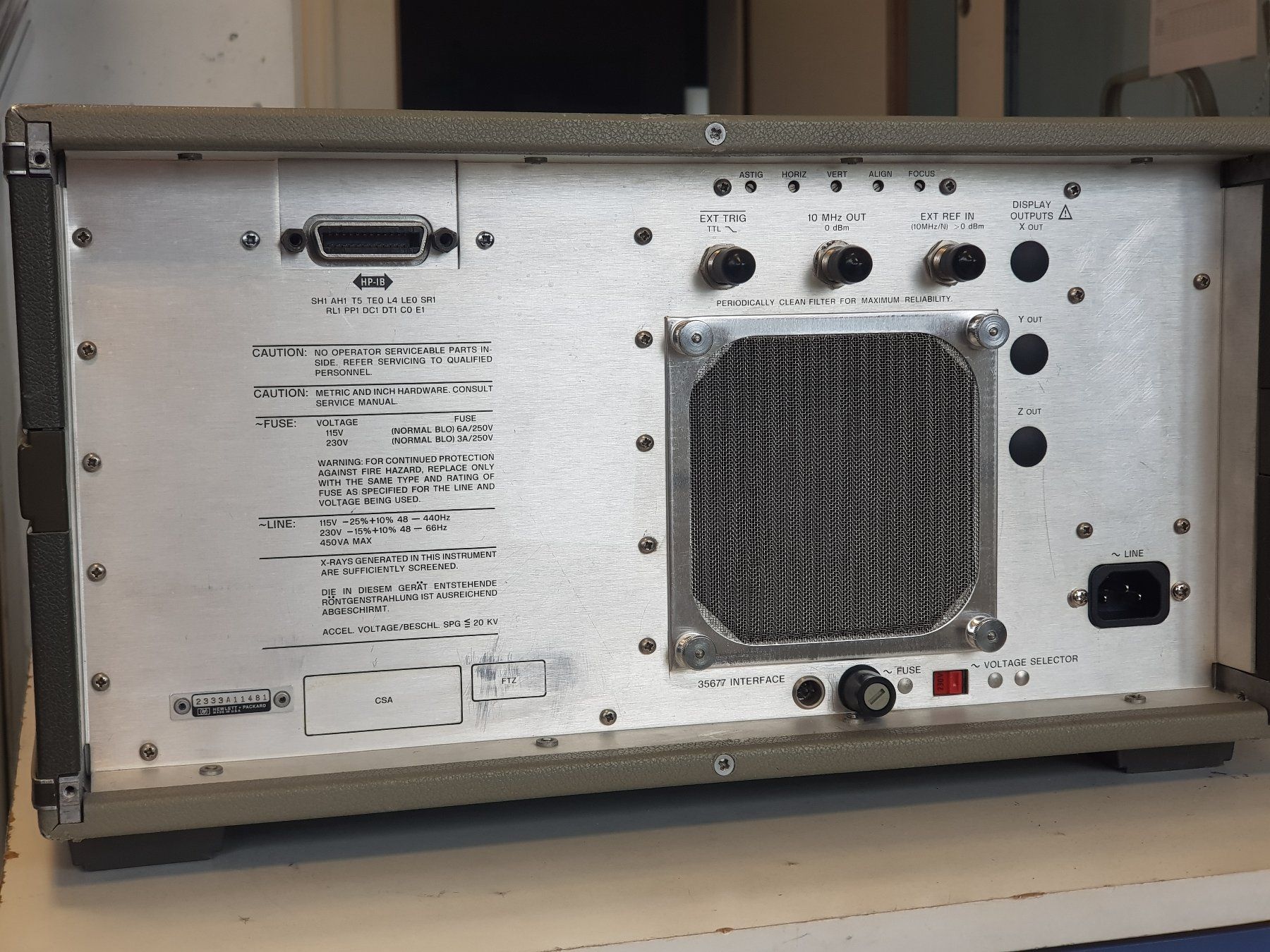 Hewlett Packard Misurare: HP Agilent 3577A 5Hz - 200MHz Network Analyzer – Usato da Baden venduto da Tebo 4