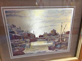 34cm breitx 28 cmhoch Hafenmotiv Kunst wunderhübsches Bild