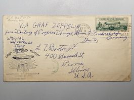 USA 1933, Graf Zeppelin, gest. Chicago/New York/Friedrichsh.
