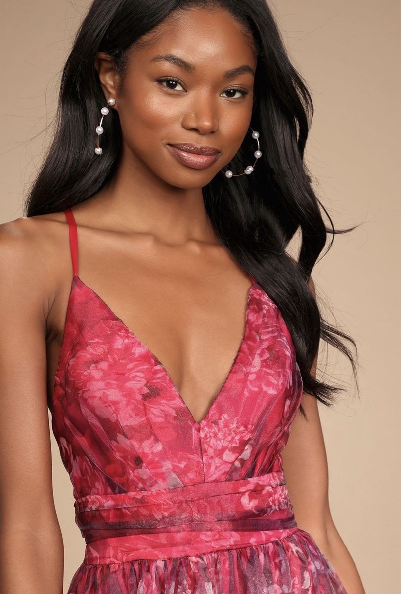 Vestiti: Maxi Dress floral pattern pink – Usato da Zürich venduto da anmol16 3