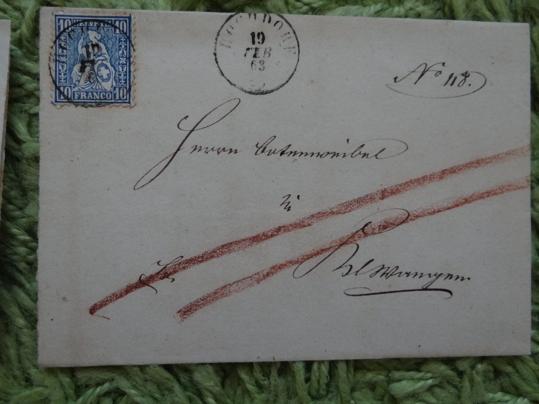 Alle Briefmarken: Lot Briefe Sitzende Helvetia ab CHF 1.-- – Gebraucht aus Kriens von Na4 2
