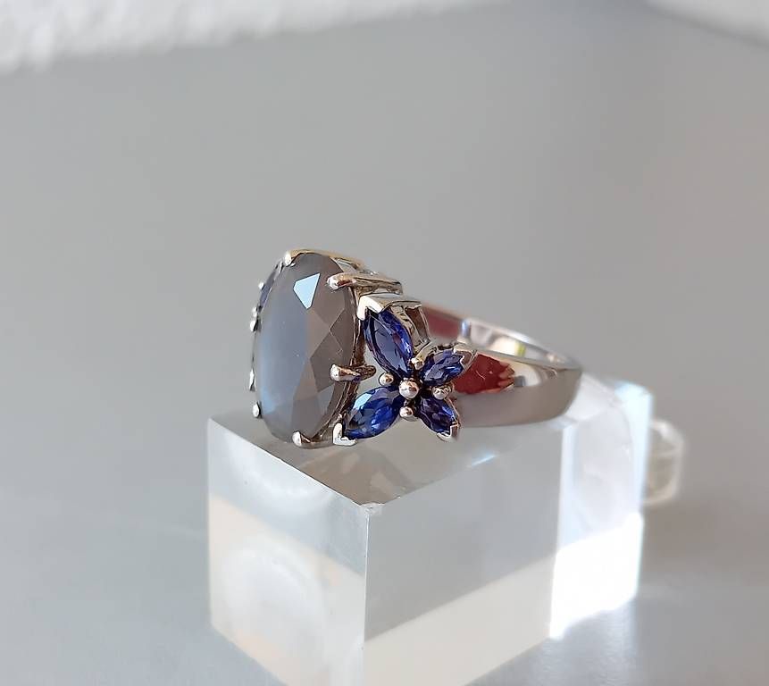Bagues: Ring Silber mit Mondstein und Iolith – D'occasion à Stans par wer_fd5f 2