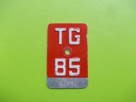 Velonummer / Fahrradnummer TG 85