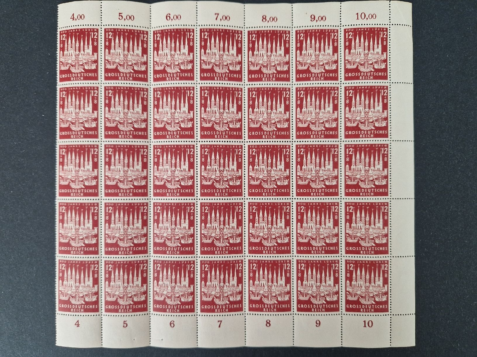 Tutti i francobolli: Deutsches Reich Briefmarken Bogenteil postfrisch – Nuovo (secondo la descrizione) da St. Gallen venduto da Enrico_SG