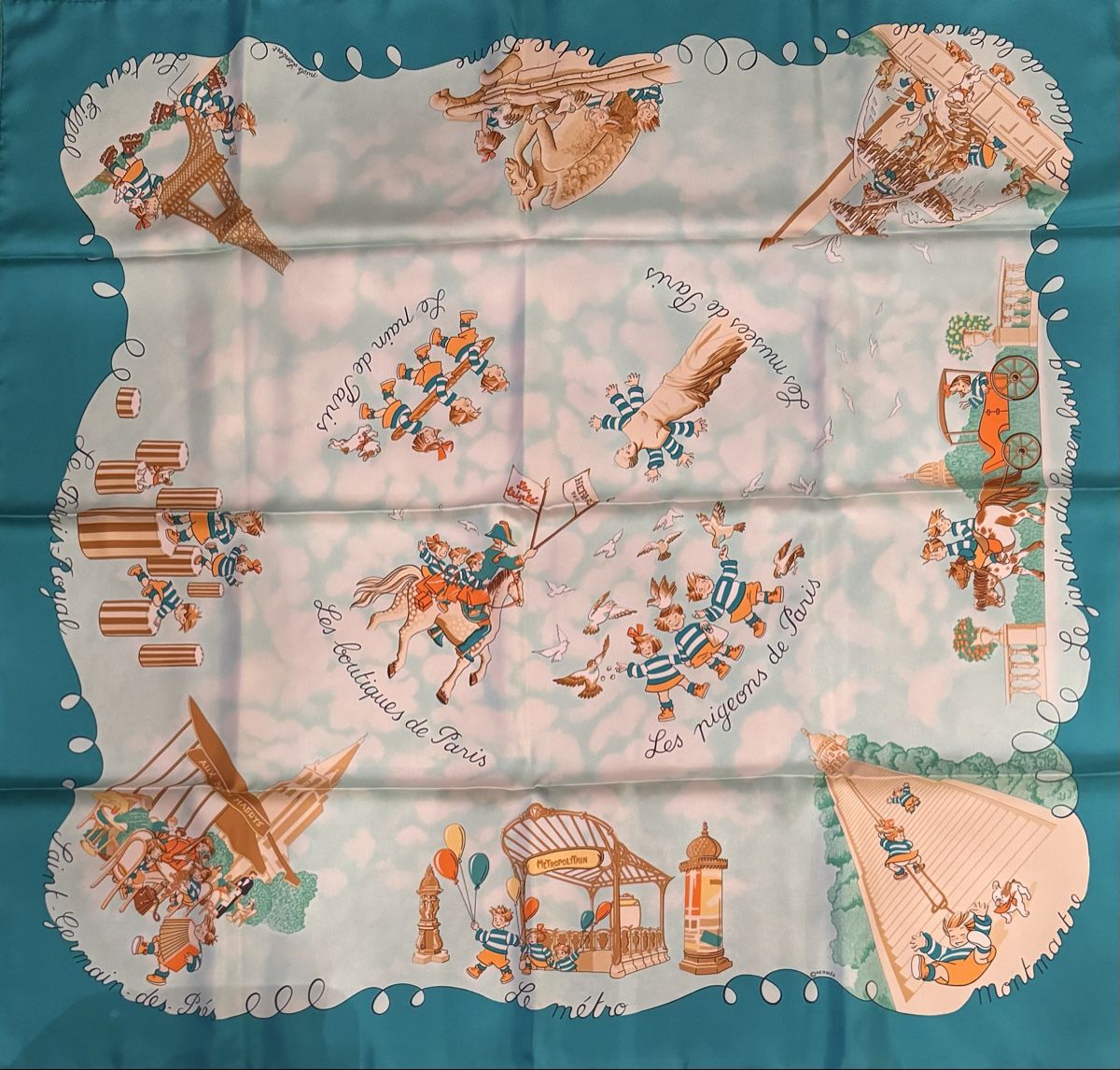 Hermès Foulard & Sciarpe: Hermès carré 90 Les Triplés – Nuovo (secondo la descrizione) da Genève venduto da Allisgood 3