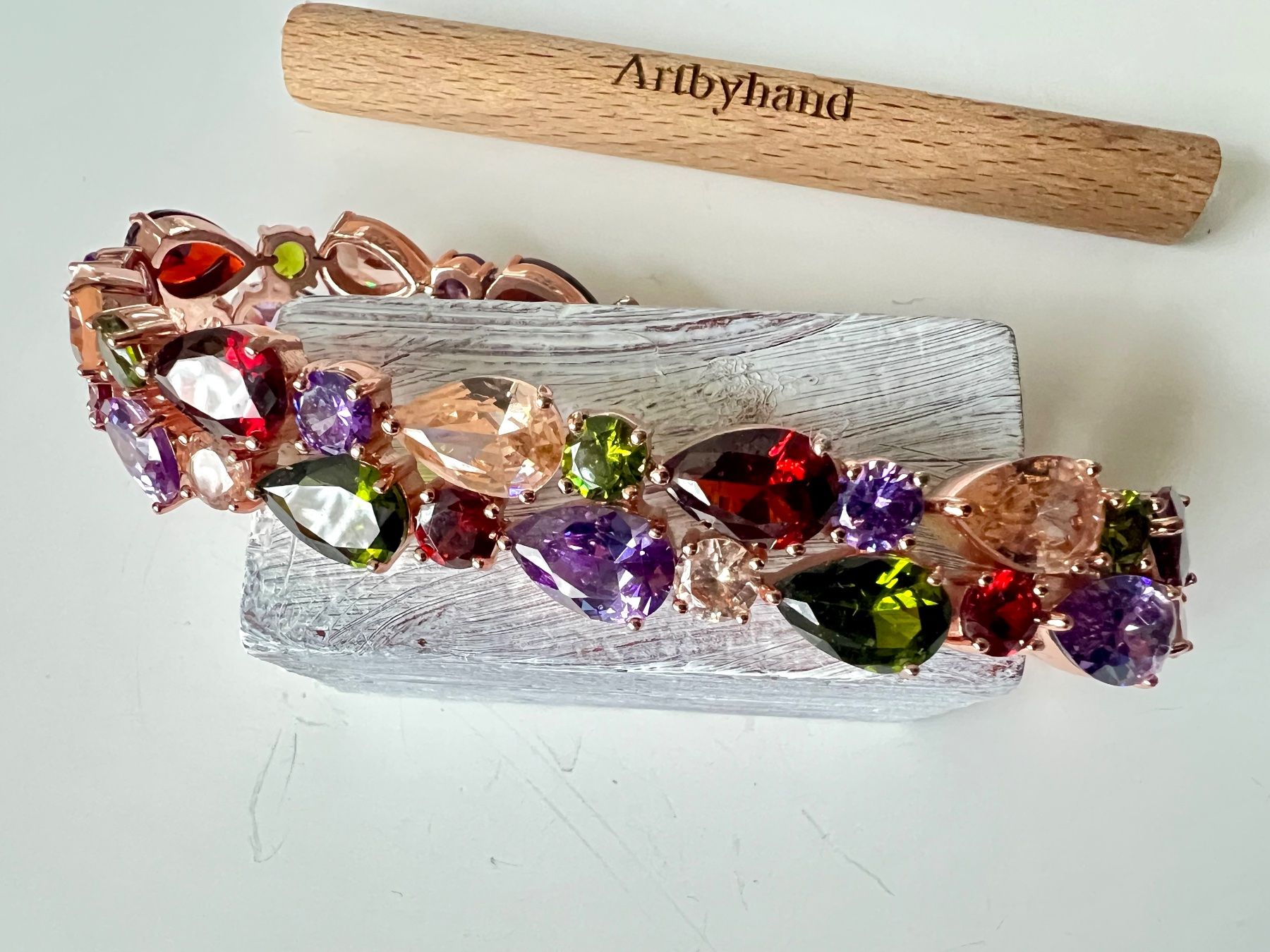 Bracelets: Glamour Armband - Roségolden Multicolor - Abend & Anlass – Neuf (Voir description) à Ruswil par artbyhand 4