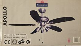 Deckenventilator mit Beleuchtung-  Apollo (Conforama)