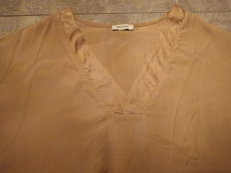 Haut camel col en V taille M marque Myastreet