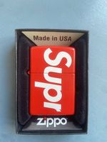 Supreme Zippo Feuerzeug Rot - Limited Edition, Neuwertig!