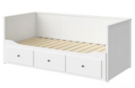 IKEA HEMNES Tagesbett – Weiß, mit 3 Schubladen (ohne Matratz