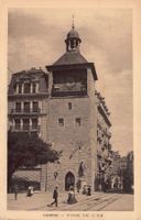 Genève, Tour d l'Ile, animée, circulée 1919