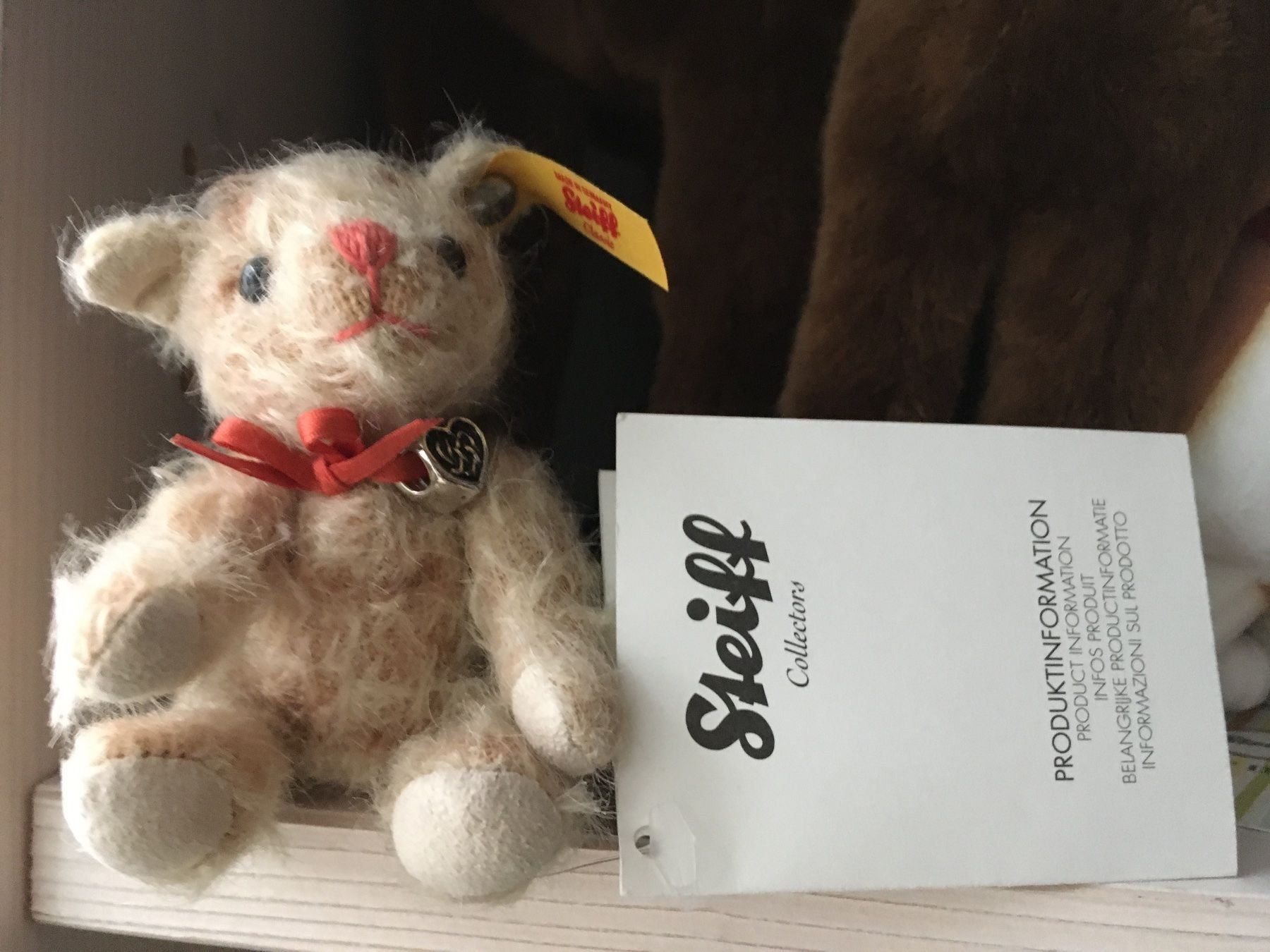 Portachiavi: ORGINAL Steiff Schlüsselanhänger Tiny Katze 10cm – Usato da Rotkreuz venduto da sheyenne72 1