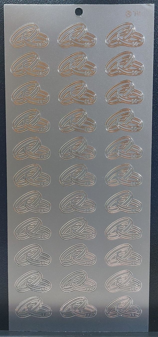 Aufkleber: Aufkleber "Ringe" Gold oder Silber / Neupreis 2.50 – Neu und originalverpackt aus Zollikofen von Blackie