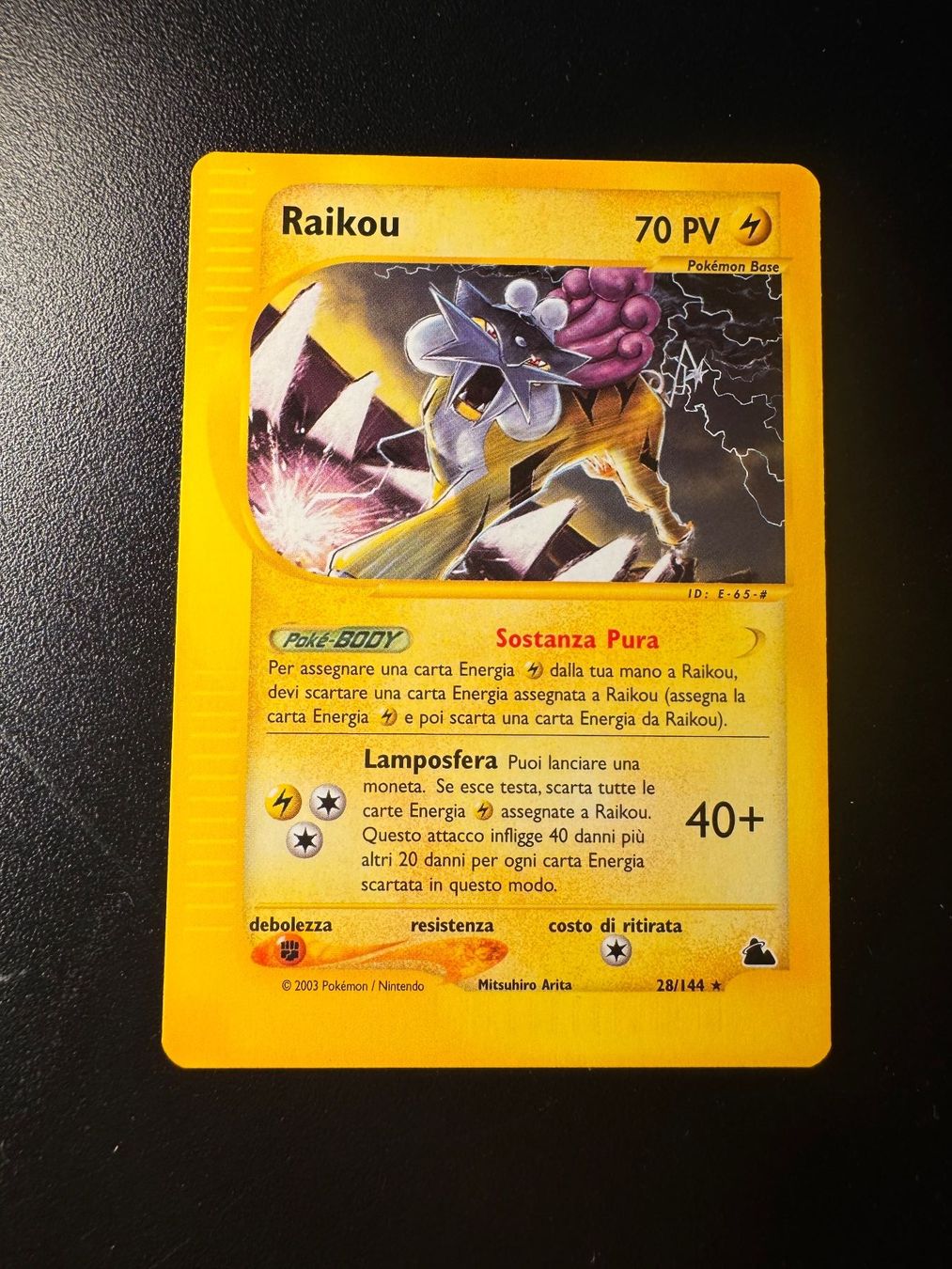 Pokémon Sammelbilder & Trading cards: Pokemon Raikou Skyridge 28 – Gebraucht aus Corticiasca von gio_yp69
