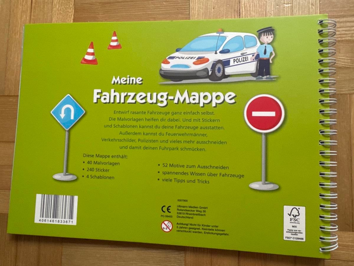 Libri: Fahrzeug-Mappe mit Stickern, fabrikneu! – Nuovo e nell'imballaggio originale da Kilchberg ZH venduto da Von_dutch 1