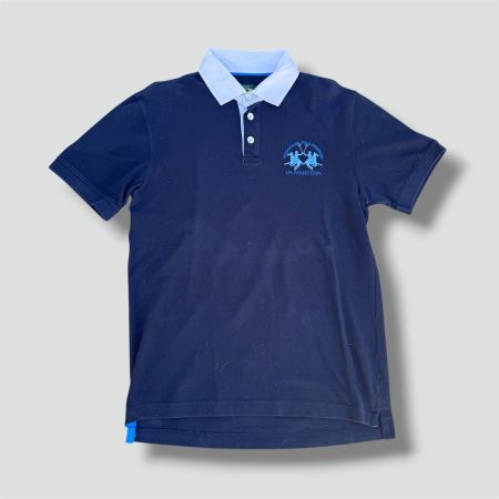 La Martina blue vintage poloshirt (ralph lauren retro 90s)