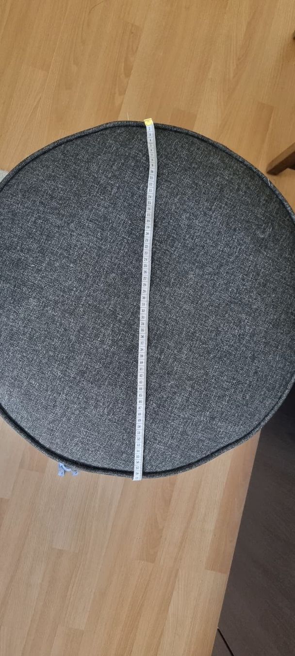 Ikea Hocker: Round upholstered stool – Gebraucht aus Basel von fre_h5zr 1