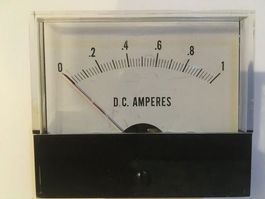 Drehspulinstrument 0-1A DC