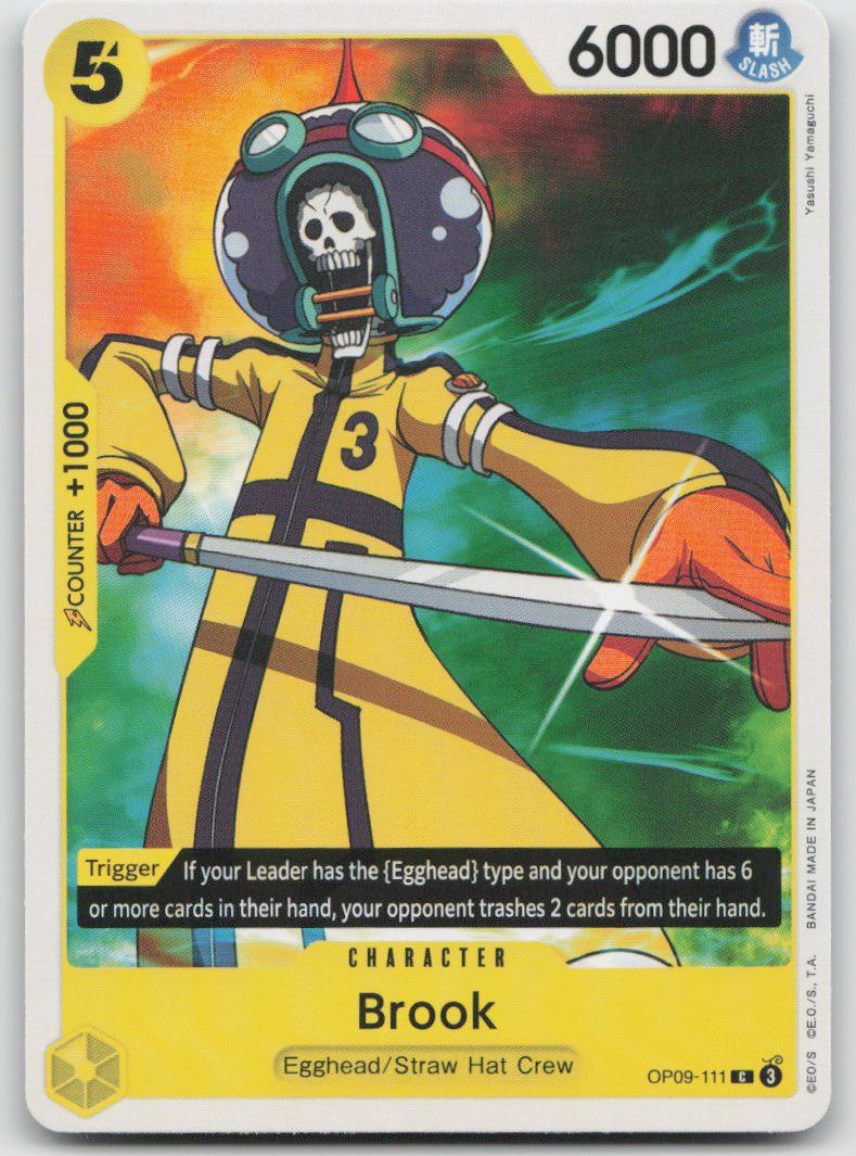 Bandai Carte collezionabili: One Piece Brook OP09-111 C – Usato da Lugano venduto da VlaseCard