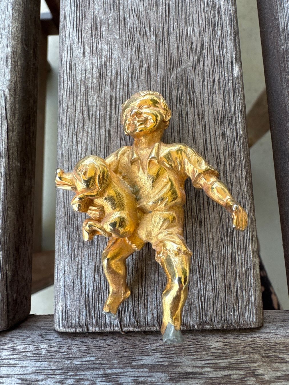 Statuette: Zinnfigur vergoldet – Usato da Schöfflisdorf venduto da sonjastarfish