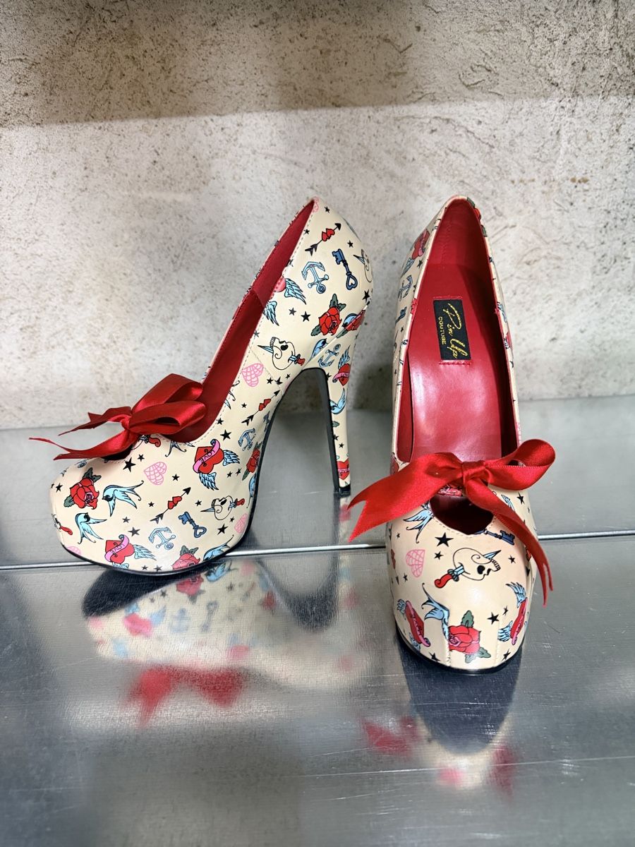 Scarpe da donna: Pinup couture Highheels Burlesque – Nuovo e nell'imballaggio originale da AARBURG venduto da cheapstuff 4
