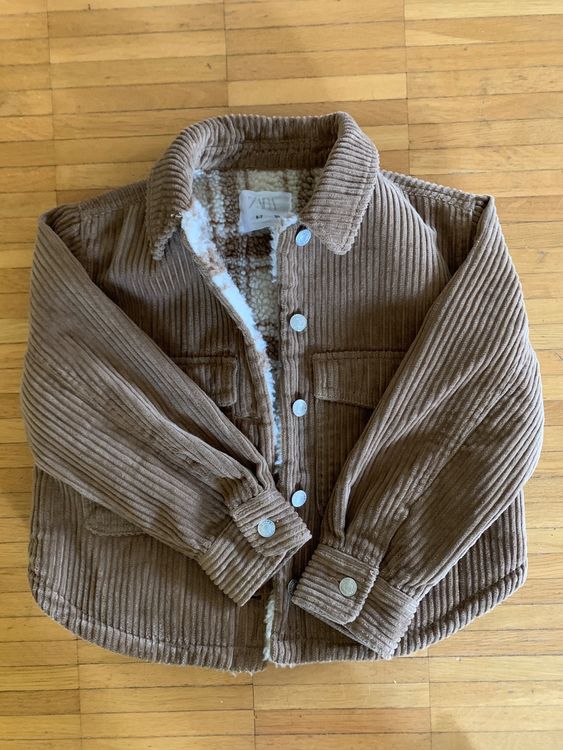 Cordjacke Mit Fell