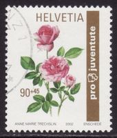 Pro Juventute SBK-Nr. 367 (Rose Chairman 2002) gestempelt
