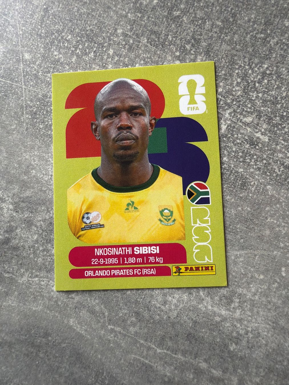 Panini Cartes à collectionner: Panini Nkosinathi Sibisi RSA10 – D'occasion à Pfeffingen par Fantasy1971