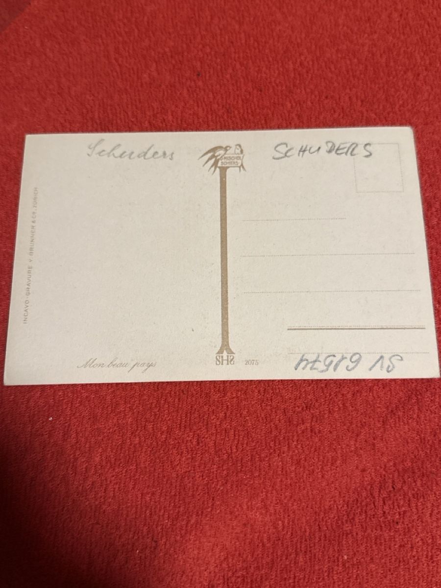 Cartoline postali: Ak schuders – Usato da St. Antönien venduto da and_75rc 1