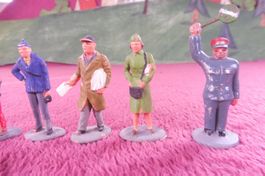 7 Spur 0 Figuren 5 + 6cm für Modell-Eisenbahn
