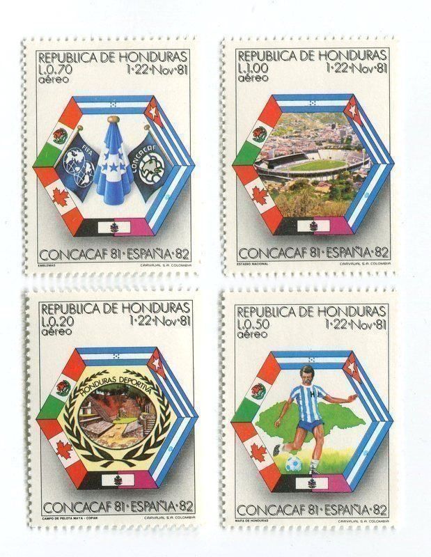 Alle Briefmarken: Briefmarken "Fussball". Honduras. – Neu und originalverpackt aus Basel von Butsch5