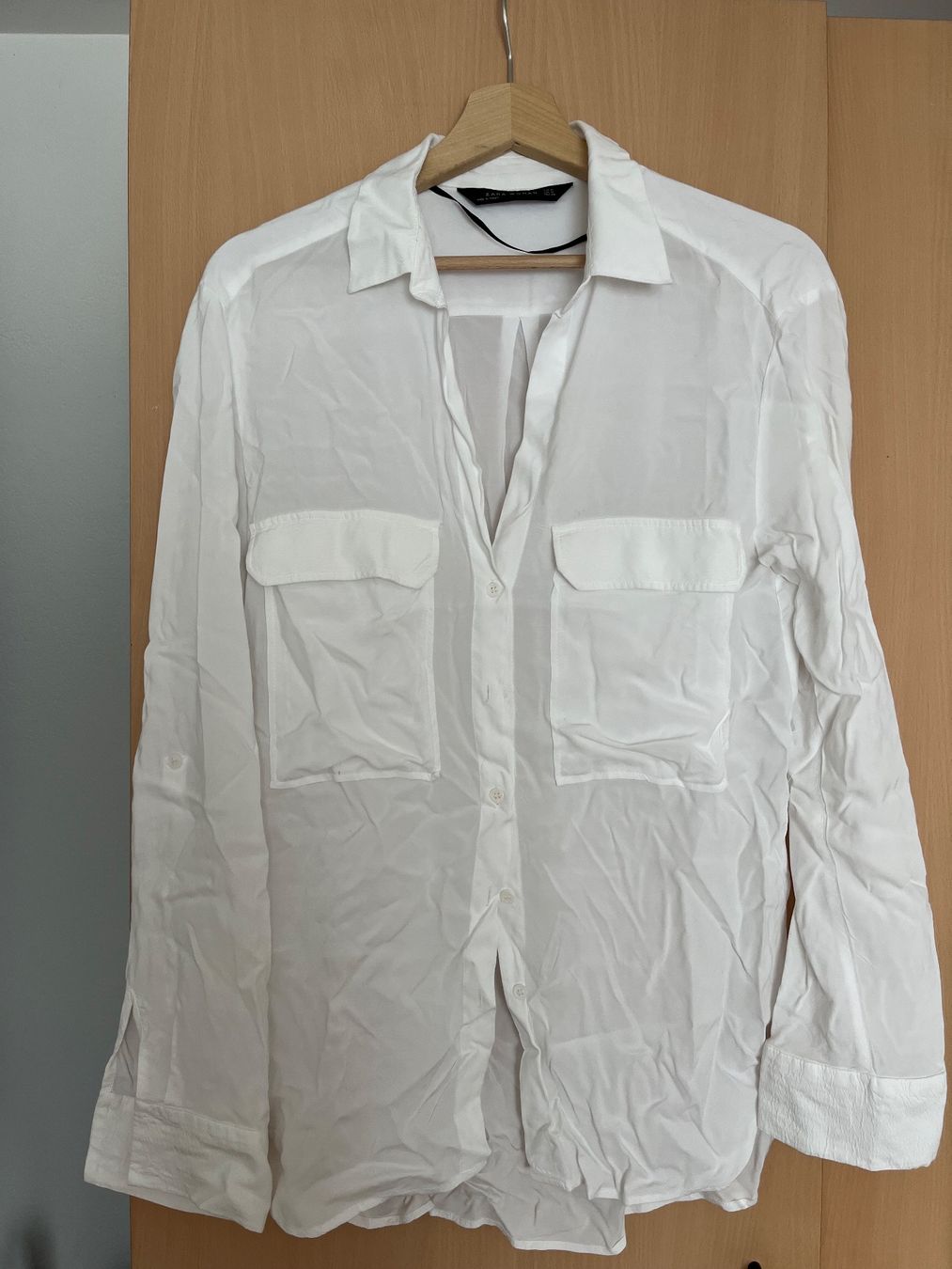 Zara Blusen: Zara Damen Bluse, weiss, Gr. M – Gebraucht aus Basel von rey_d2s7