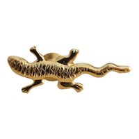 Pin / Anstecknadel Eidechse / Salamander goldfarben
