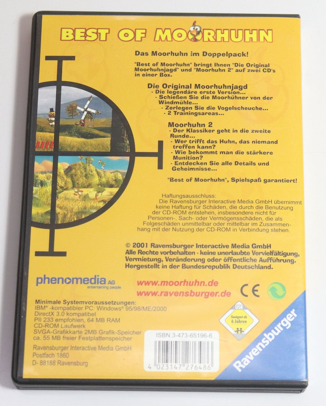 Giochi: Moorhuhn PC Spiele CD – Usato da Frick venduto da volvo850driver 5