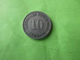 Dt. Reich 1906 J, 10 Pfennig