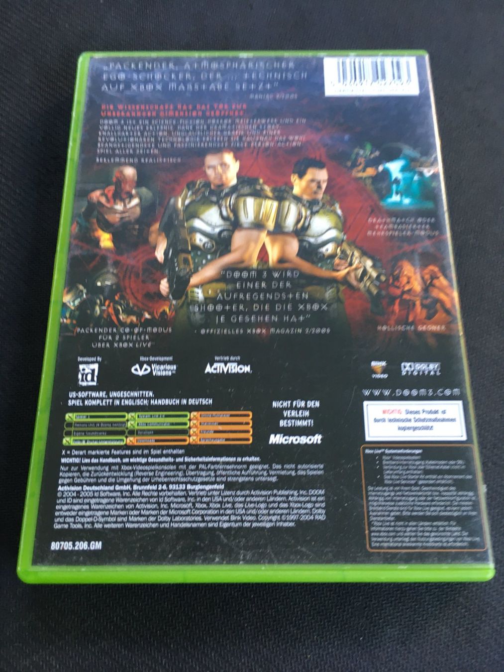 Microsoft Giochi: Doom 3 - Xbox Game – Usato da St.Gallen venduto da Punktchen01 1