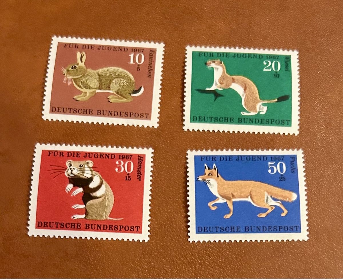 Tutti i francobolli: Superbe série petits mammifères RFA 1967 – Nuovo (secondo la descrizione) da Petit-Lancy venduto da Pierre_le_voyageur