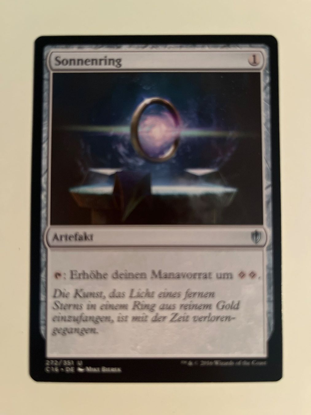 Magic The Gathering Carte collezionabili: 1 x Sonnenring - Magic: The Gathering - MtG – Usato da Kriens venduto da Shadi1980