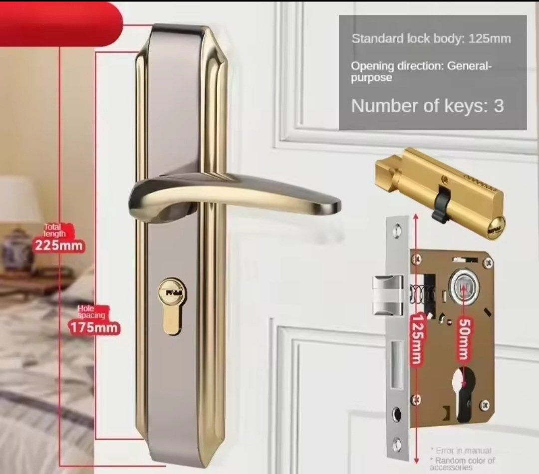 Eisenwaren: Serrure de sécurité  porte intérieure de maison,  avec clés – Neu und originalverpackt aus Saignelégier von Instant-Key-Pro
