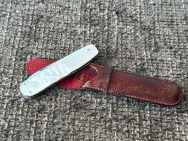 Altes Sackmesser Riethmüller Zürich Perlmutt 1950er TOP RAR