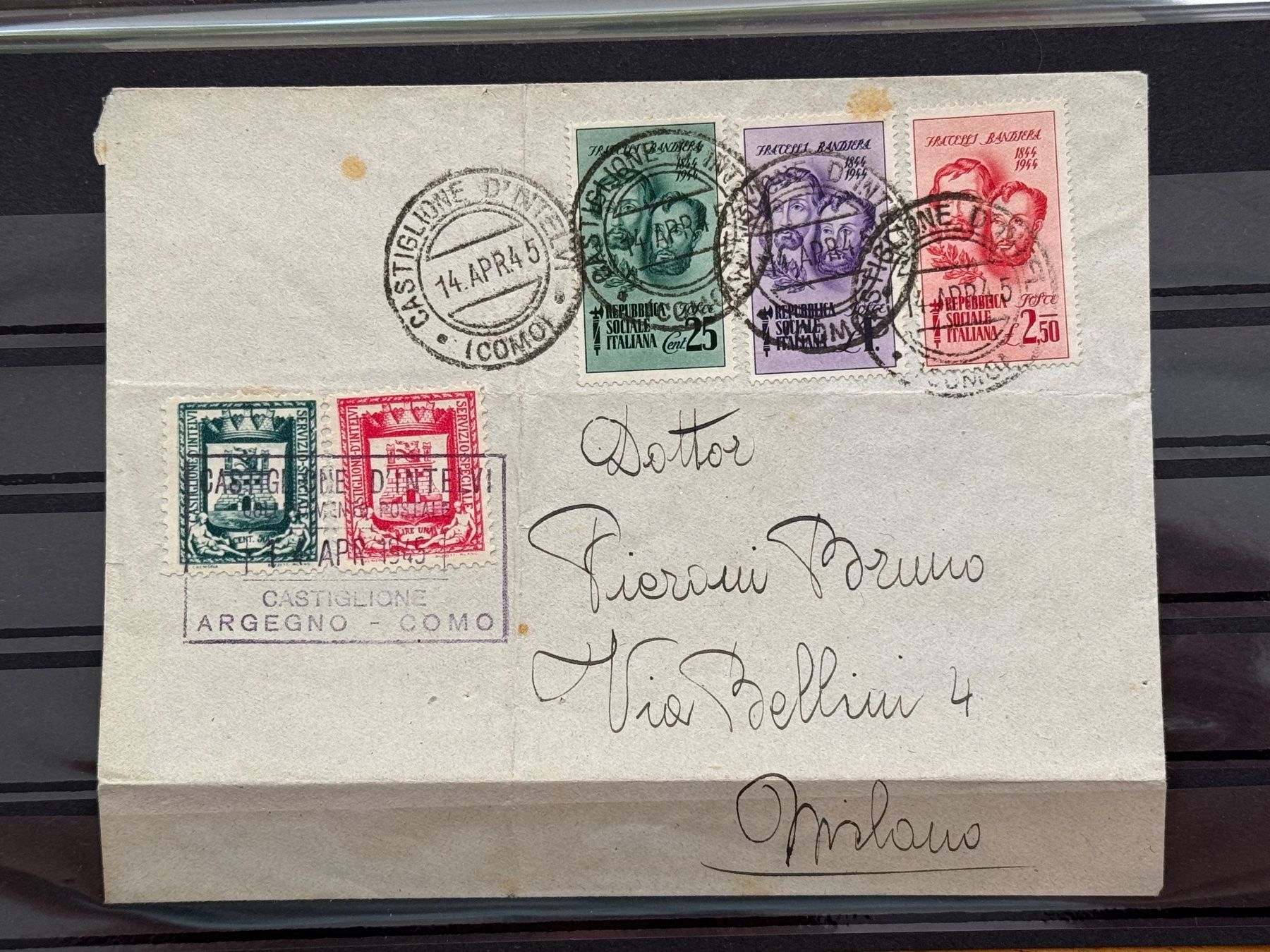 Tutti i francobolli: Brief Repubblica Sociale, 1945 – Usato da Romanshorn venduto da luxcollect