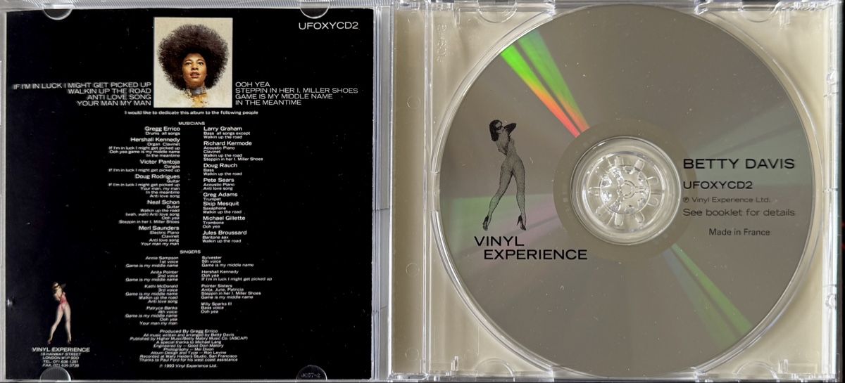 CD: CD Betty Davis - Betty Davis – Usato da Zürich venduto da tomakomai 2