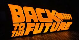 Lampe lightbox décoration Back to The Future