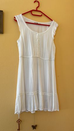 Leichtes Sommerkleid in Weiss, Gr M Perfekt für Strand!