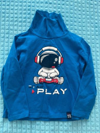 Langarmshirt Kinder Gr. 110 Astronaut